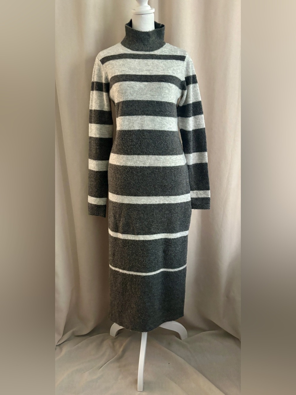 Pieces Striped Sweater Dress — Size S